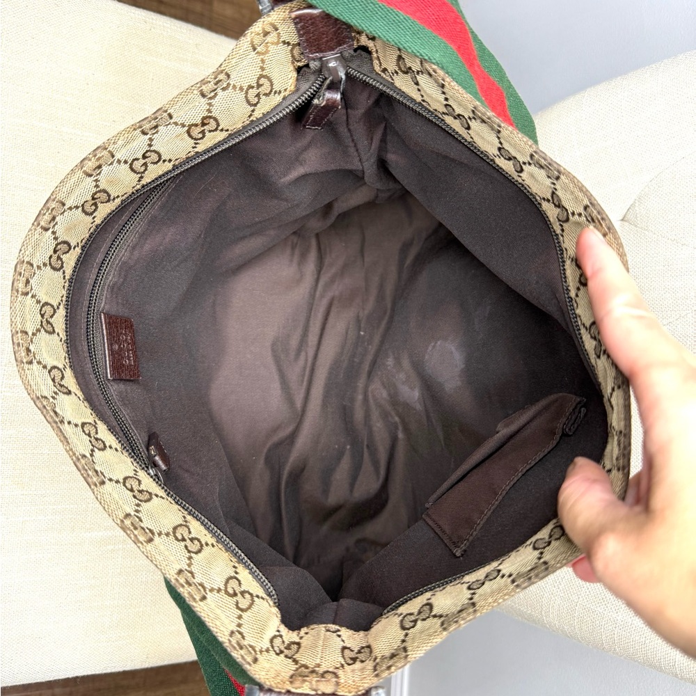 Authentic Gucci unisex messenger bag brown monogram canvas - Picture 14 of 16